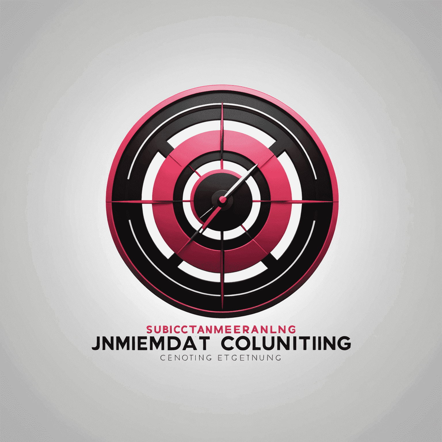 Immediate Consulting Agency Logo - A modern, sleek design incorporating red, pink, and black elements, symbolizing speed and efficiency